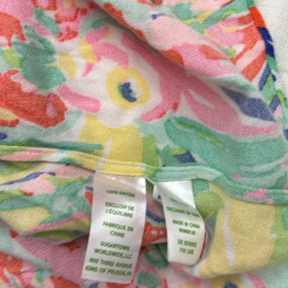 Lilly Pulitzer HARLOW TUNIC DRESS Multi Casa Banana sz L - Picture 9 of 10